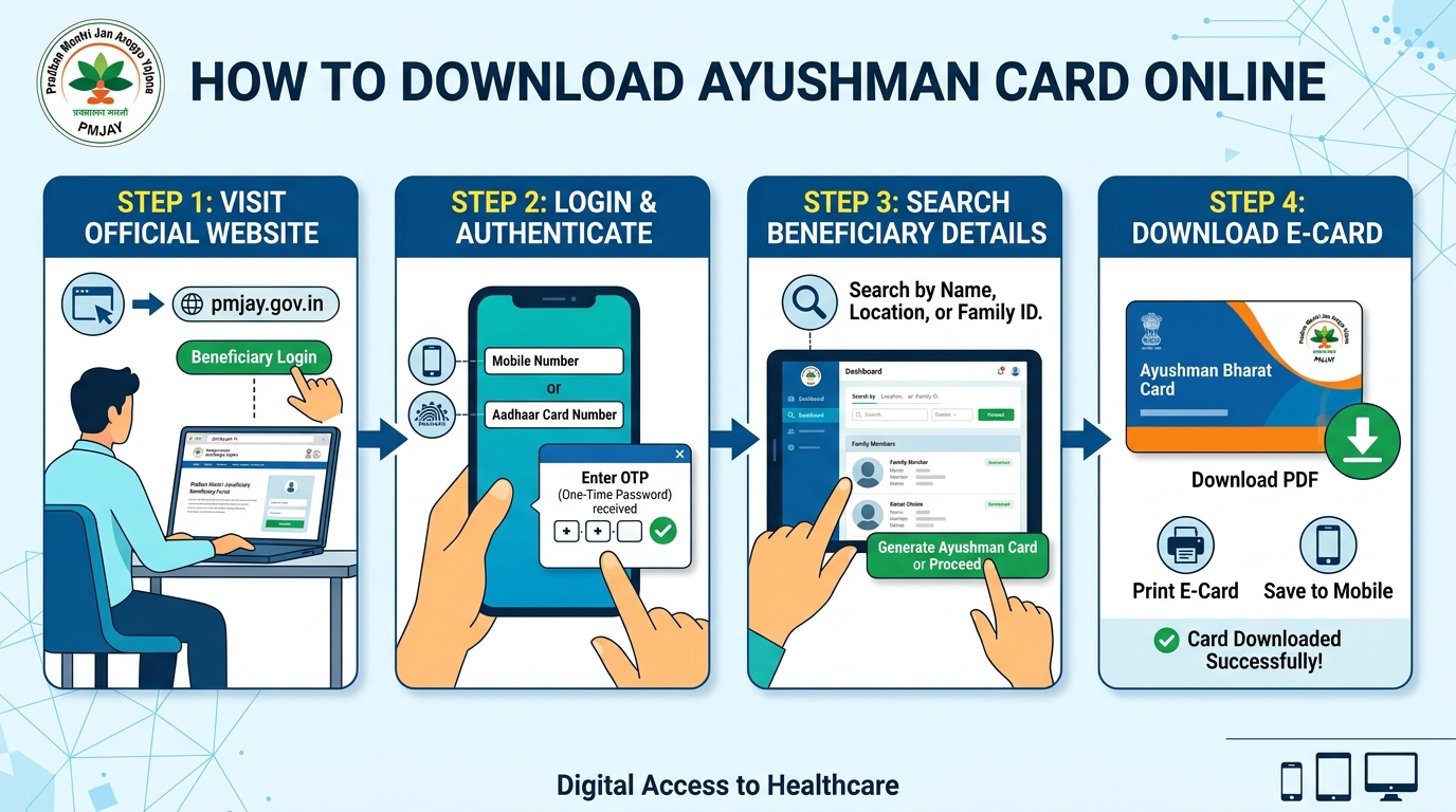 Download Ayushman Card Online - Step by Step Guide